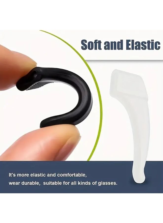 50 قطعة من أغطية خطاف الأذن للنظارات الشفافة غير القابلة للانزلاق من PVC مع وسادات السيليكون لحامي الإطار - Image 5