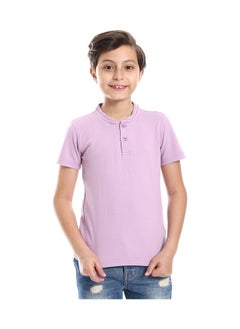 Andora Henely Neck Basic Tshirt Casual Look For Boy _ Purple  - Image 2