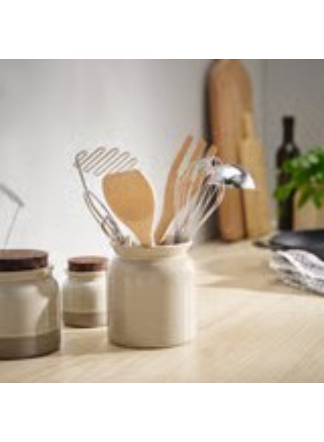 Utensil holder beige 15 cm - Image 2