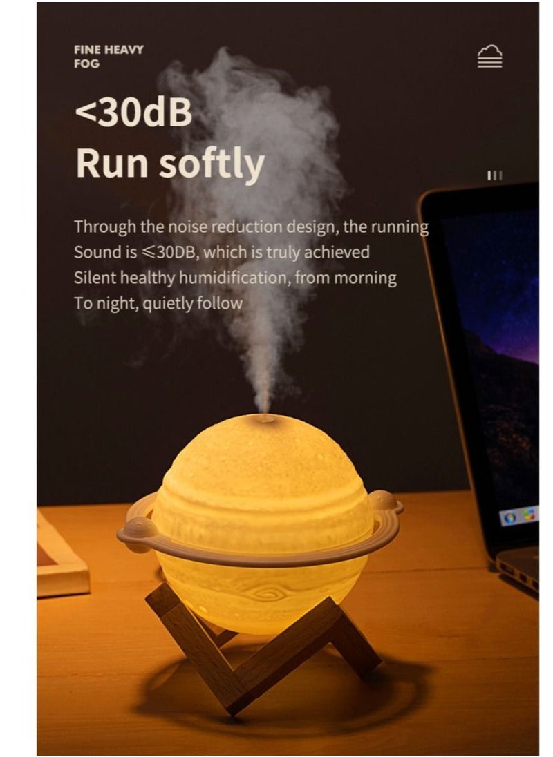 200ml Air Humidifier Mini Portable Aromatherapy Humidifiers Diffusers 3D Jupiter Essential Oil Diffuser USB With Night Light