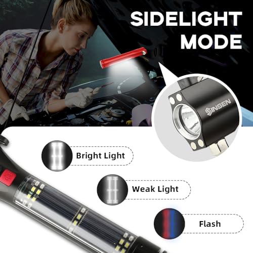 SINSEN Car Window Breaker Seatbelt Cutter, Emergency Escape Tool with Compass, Multi Tactical Safety Hammer Rescue Kit - Image 5