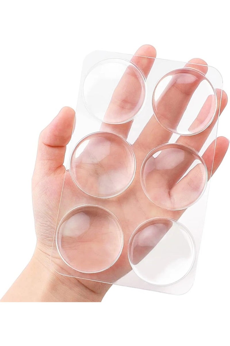 24 قطعة من ملصقات السيليكون الشفافة الناعمة لحماية الأبواب والجدران