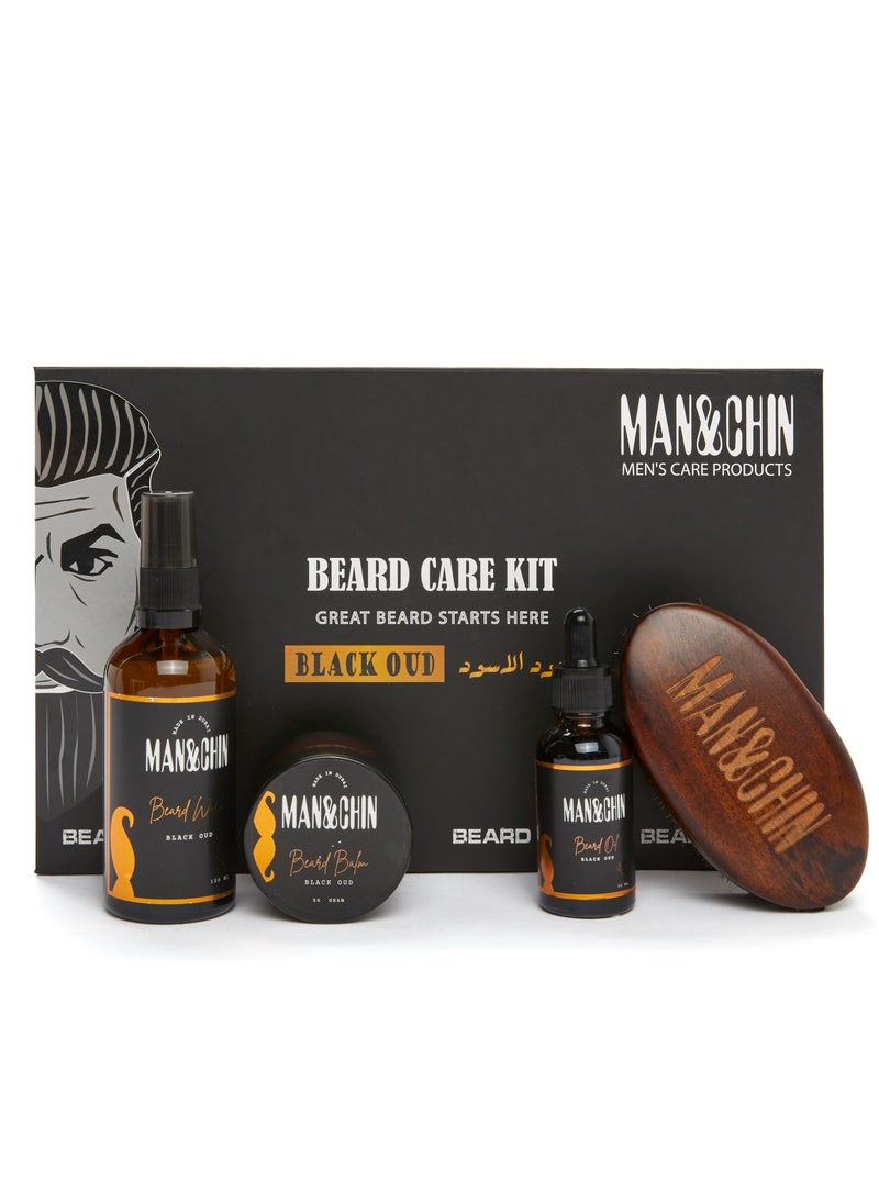 MAN&CHIN Beard Care Kit - Black Oud  - Image 1