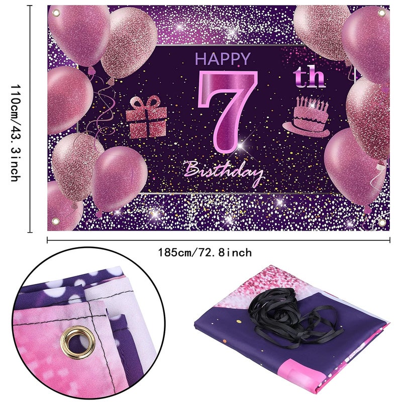 IMISI 7th Birthday Decorations Banner - Image 2