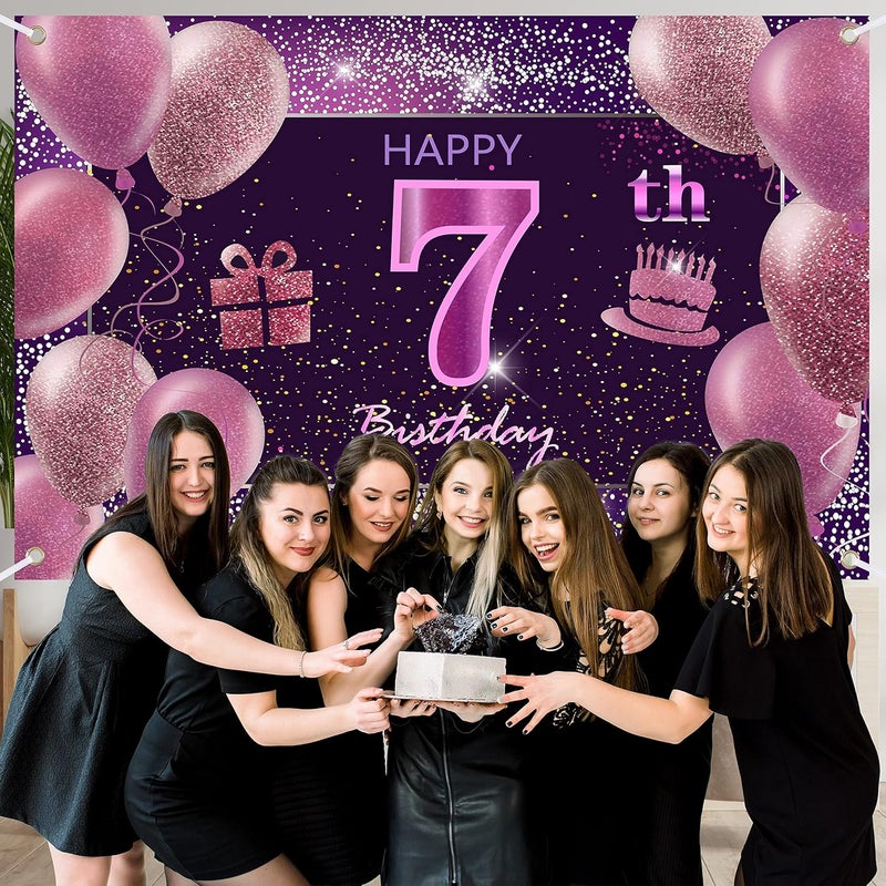 IMISI 7th Birthday Decorations Banner - Image 3