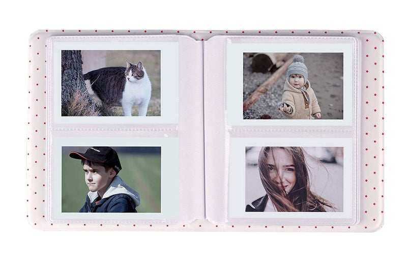 Stela 64 Pockets Polaroid Album Compatible With Fuji In-stax Mini (Deep Pink) - Image 2