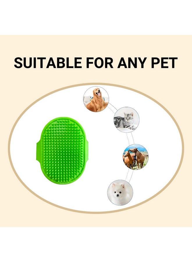 Pets Empire Self Cleaning Combo of 3, Pet Grooming Shedding Brush for Dogs and Cats, Body Scrubber Shampoo Dispenser, Grooming Soothing Bath Brush - Image 4