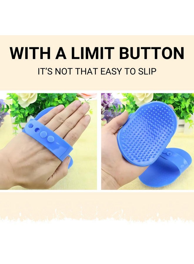 Pets Empire Self Cleaning Combo of 3, Pet Grooming Shedding Brush for Dogs and Cats, Body Scrubber Shampoo Dispenser, Grooming Soothing Bath Brush - Image 2