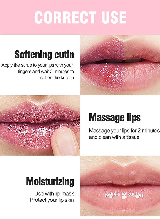 Vibely Sugar Scrub u0026 Lip Repair， 2 in 1 Lips Therapy Balm Care and Treatment Moisturizer for Dry Exfoliator Dark Brighten, Bees，vita，b and C Nature Overnight Renewal Advanced Healing Cracked Ointment - Image 5