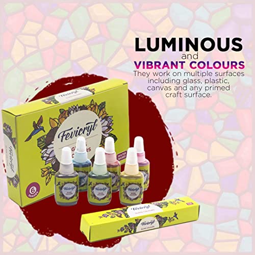 Pidilite Fevicryl Glass Colours, 10 Shades - Image 3