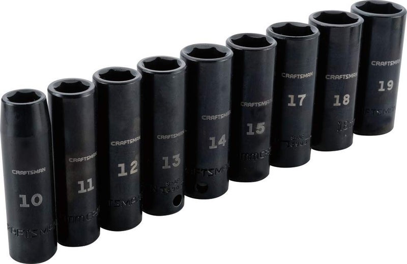 CRAFTSMAN Impact Socket Set Metric 38 9Piece CMMT15883 - Image 2