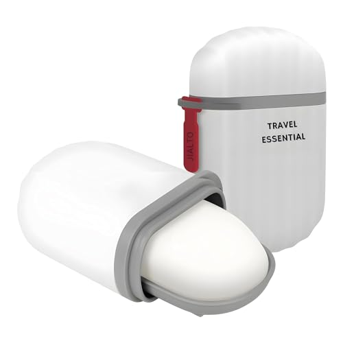 Boniry 2 PCS Travel Soap Holder - Portable Soap Dish for Home, Outdoor Hiking, and Camping - Compact and Durable Plastic Travel Soap Box - Soap Case Ideal for Travel Accessories (White) - Image 1