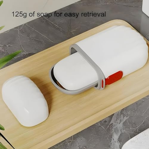 Boniry 2 PCS Travel Soap Holder - Portable Soap Dish for Home, Outdoor Hiking, and Camping - Compact and Durable Plastic Travel Soap Box - Soap Case Ideal for Travel Accessories (White) - Image 4