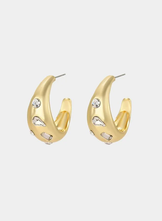 Styli Styli Embellished Dome Earrings