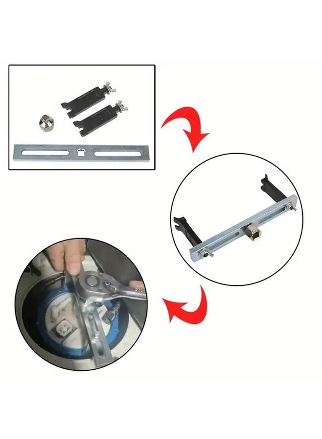 Black Fuel Tank Cover Wrench Detent Spanner Oil Pump Lid Removal Tool - Image 4