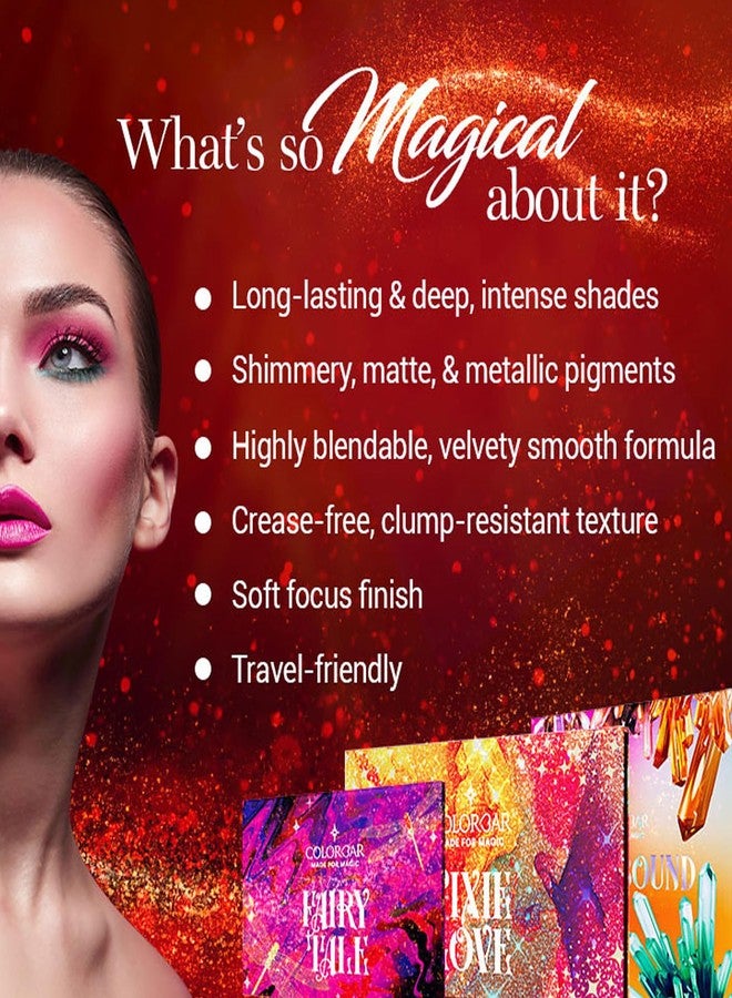 Colorbar Eyeshadow Palette - Richly Pigmented Glitter Eyeshadow - Crease-Proof and Velvety Smooth - Long-lasting Wear - Pixie Love - 0.9 oz - Image 5