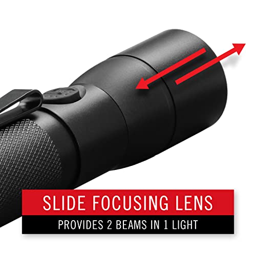 COAST HX5 360 Lumen LED Flashlight, Pure Beam Focusing, Slide Focus, Pocket Clip, Weatherproof, Pocket Sized, Battery Included - Image 4