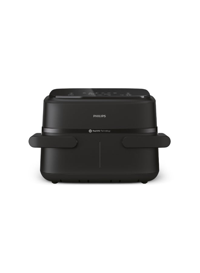 2450W 1000 Series Compact Dual Basket Airfryer Black 7 L NA150/00 7 L 2450 W NA150/00 black