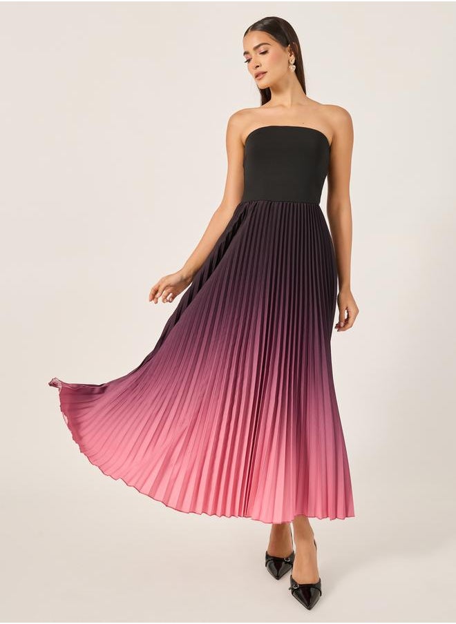 Styli Ombre Pleated Dress  - Image 1