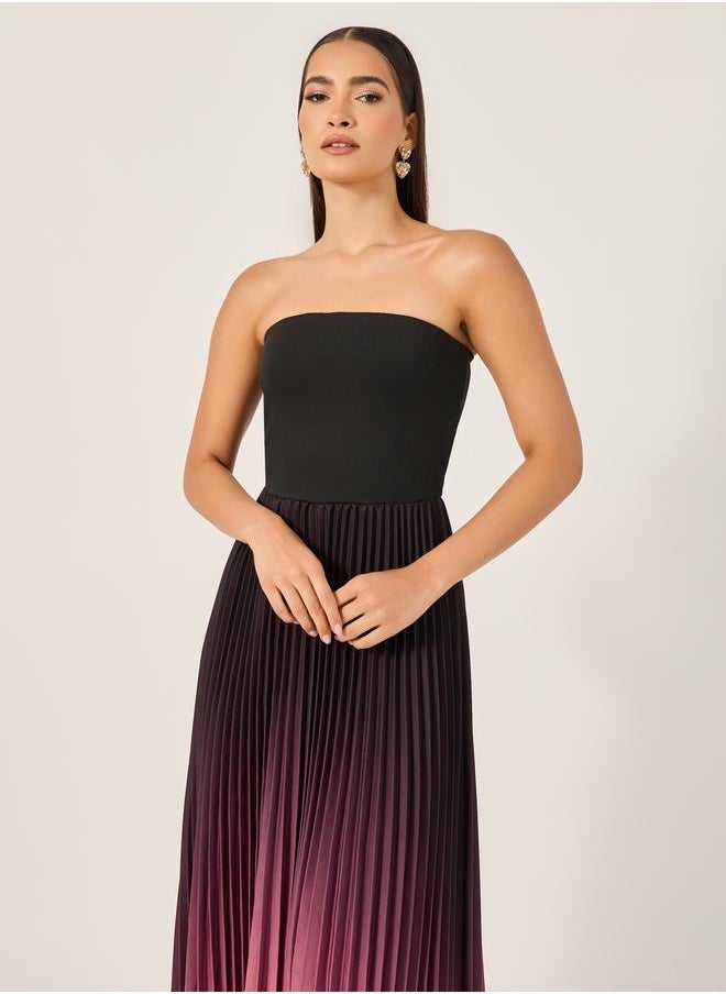 Styli Ombre Pleated Dress  - Image 3
