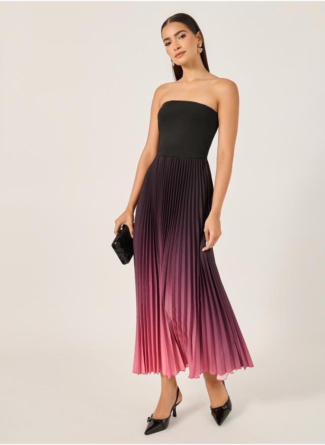 Styli Ombre Pleated Dress  - Image 2