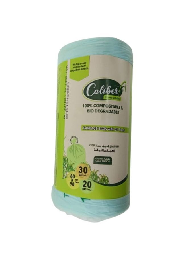 Enviro Guard Caliber Compostable Corn Trash Bag 1 Roll  - Image 1