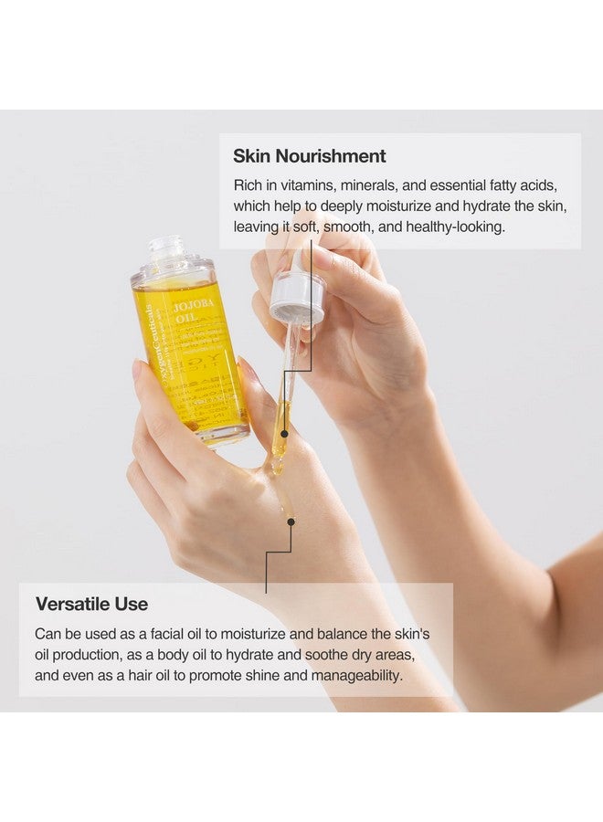OxygenCeuticals Unrefined & Coldpressed Golden Jojoba Oil 100% Produced In Argentina | Oxygenceuticals Jojoba Oil 45Ml/1.5Fl.Oz | Noncomedogenic Face & Body Oil - Image 2