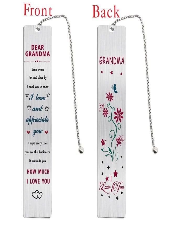 Jzxwan Grandma Bookmark, Love Grandma Birthday Reading Gifts from Grandkids - Image 2