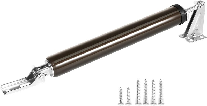 Dluno 1 Set Brown Screen Door Closers, Storm Door Closer Medium Duty Screen Door Shock Adjustable Cushion Speed Screen Door Pneumatic Closer, Screen Security Doors Storm Door Shocks Smooth Door Closer - Image 1