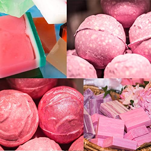 SEISSO Pink Mica Powder for Epoxy Resin 3.5 oz /100g Powdered Pigment for Soap Colorant Bath Bomb Dye, Cosmetic Grade for Lip Gloss, Acrylic Nails Polish, Craft Projects - Image 3