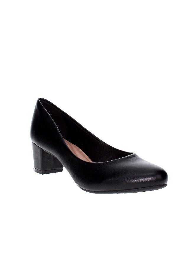 Beira Rio Beira Rio Ladies Mid Heel Shoes Black | Made In Brazil  - Image 5