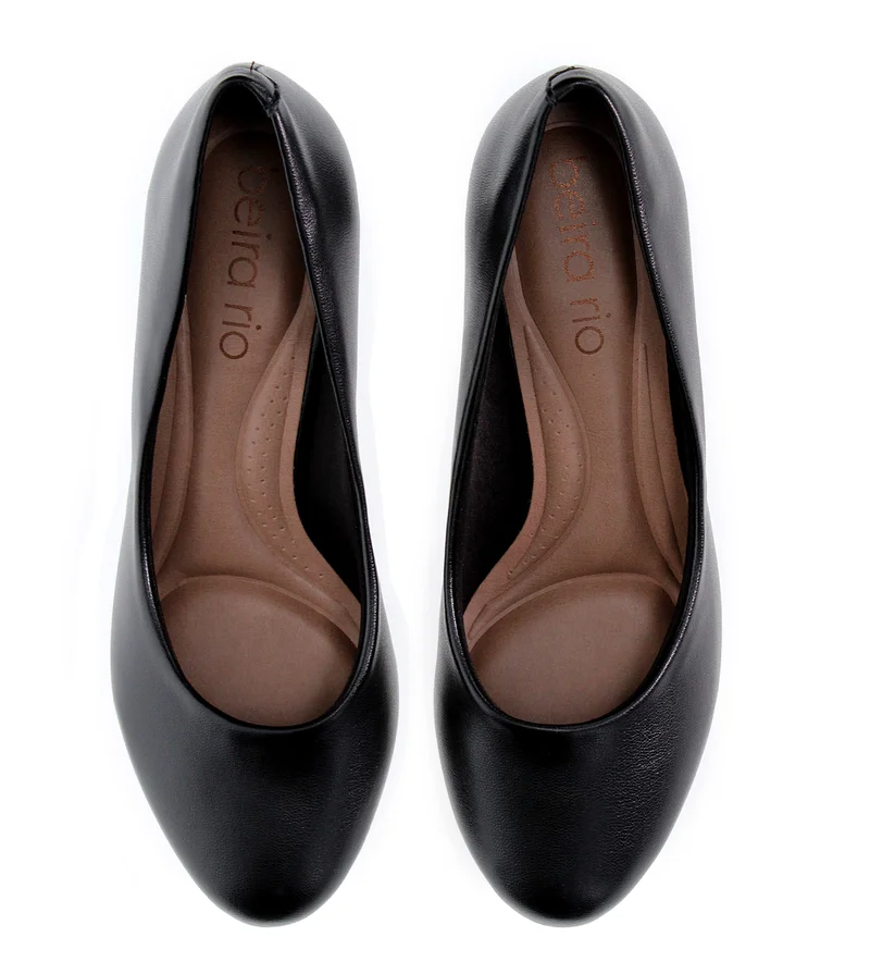 Beira Rio Black BEIRA RIO Ladies Mid Heel Shoes in Black | Comfortable Everyday Footwear for Women | Best Price UAE