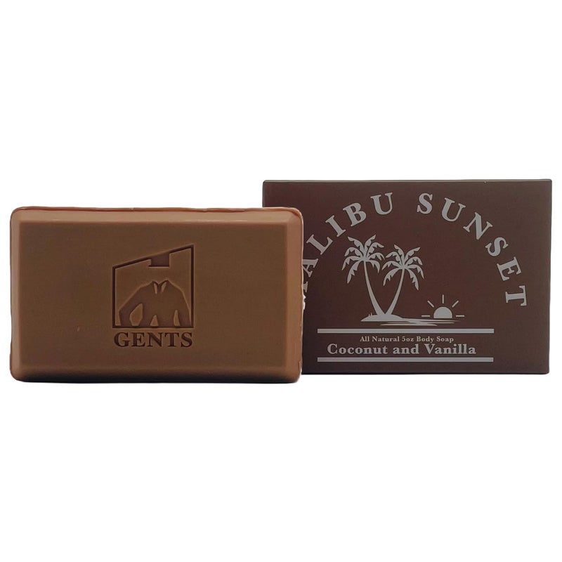 G.B.S Gents Variety Mens Body Soaps  Moisturizing Bar Soap for Men Smell Fresh and Clean Washing Hands  Body All Skin Types for Bath and Shower Malibu Sunset