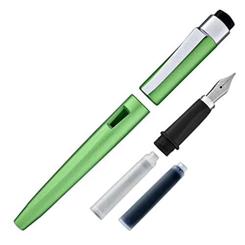Diplomat D40908028 Magnum Lime Green Resin Fountain Pen Broad - Image 3
