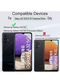 Ibywind Screen Protector For Samsung Galaxy A32 5G 6.5 Inches With 2Pcs Tempered Glass 1Pc Camera Lens Protector 1Pc Backing Carbon Fiber Film Fingerprint Reader Easy To Install  - Image 2