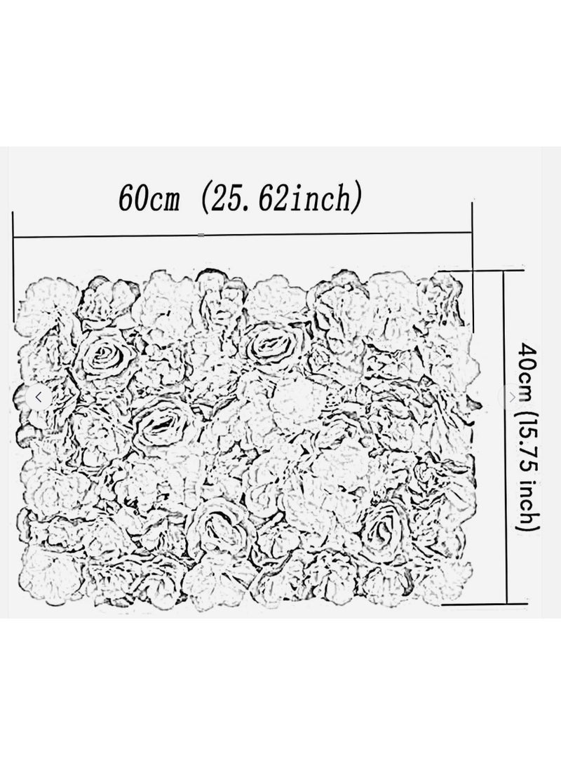 AKDC Pure Bloom Elegant White Flower Wall Screen Panel – Silk & Plastic Material – 40×60 cm Luxury Event Décor - Image 3