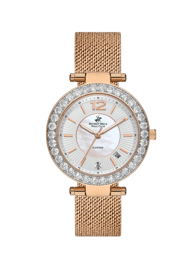 BEVERLY HILLS POLO CLUB BEVERLY HILLS POLO CLUB Women's Analog White Dial Watch - BP3589C.420