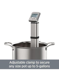 All-Clad All-Clad EH800D51 Sous Vide Professional Immersion Circulator Slow Cooker with Digital Display for Precise Cooking Results, Silver  - Image 2