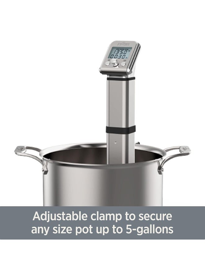 All-Clad All-Clad EH800D51 Sous Vide Professional Immersion Circulator Slow Cooker with Digital Display for Precise Cooking Results, Silver  - Image 2