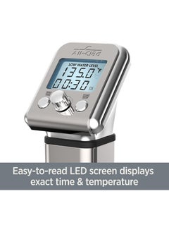 All-Clad All-Clad EH800D51 Sous Vide Professional Immersion Circulator Slow Cooker with Digital Display for Precise Cooking Results, Silver  - Image 4