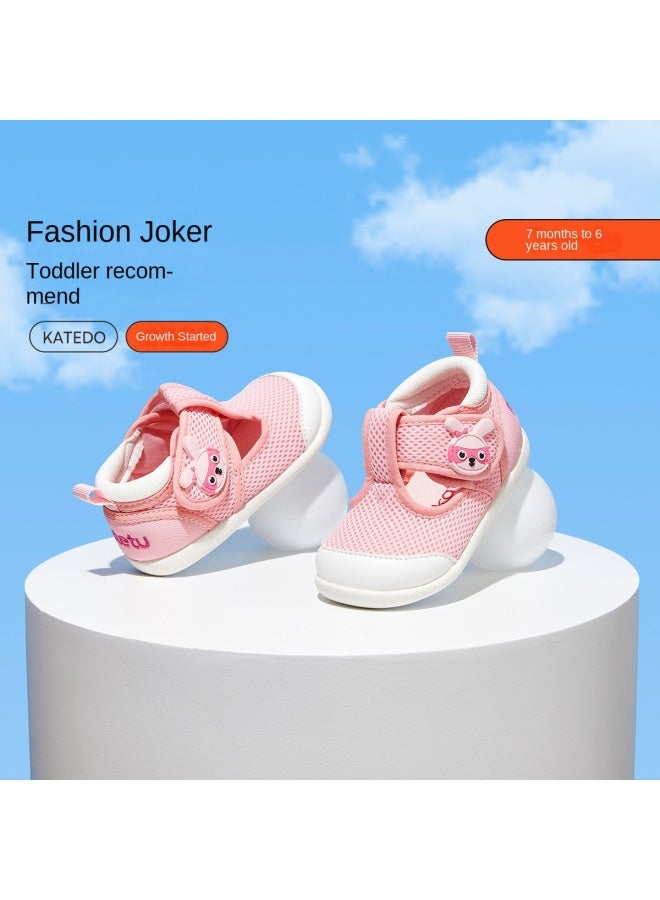 Cartoon Cute Mesh】toddler Shoes For Boys, Girls' Functional Shoes For Autumn, Breathable Soft-soled Pre-walking Shoes For Children - Image 2