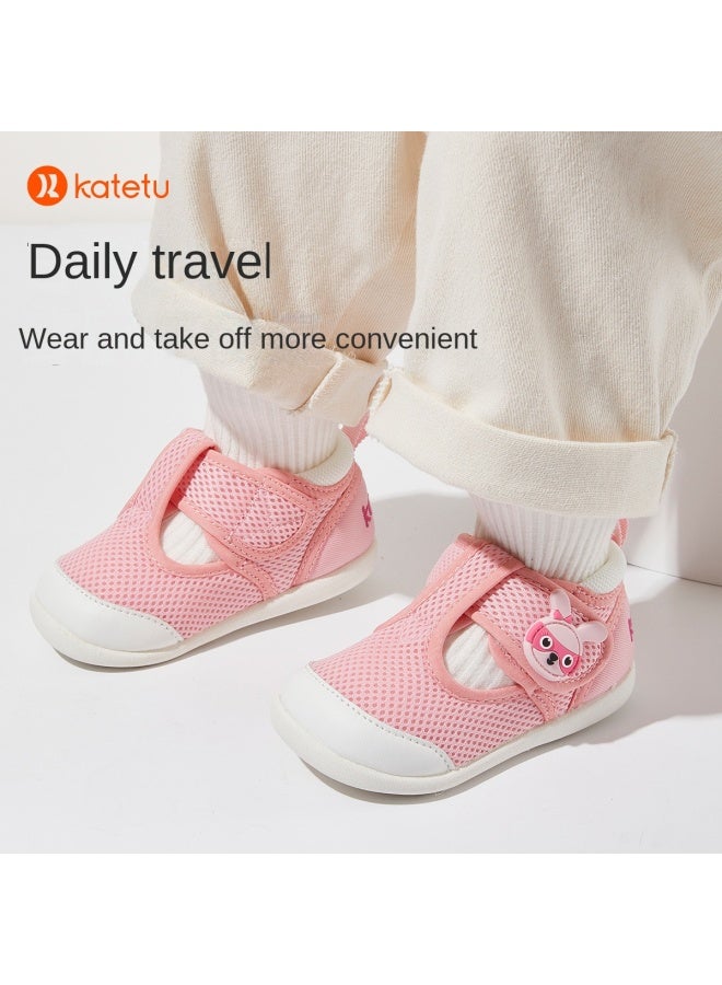 Cartoon Cute Mesh】toddler Shoes For Boys, Girls' Functional Shoes For Autumn, Breathable Soft-soled Pre-walking Shoes For Children - Image 5