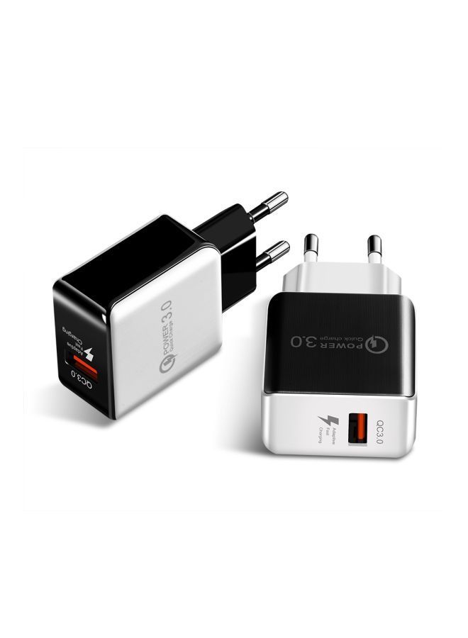 NIBEMINENT Quick Charging Adapter Black/White - Image 2