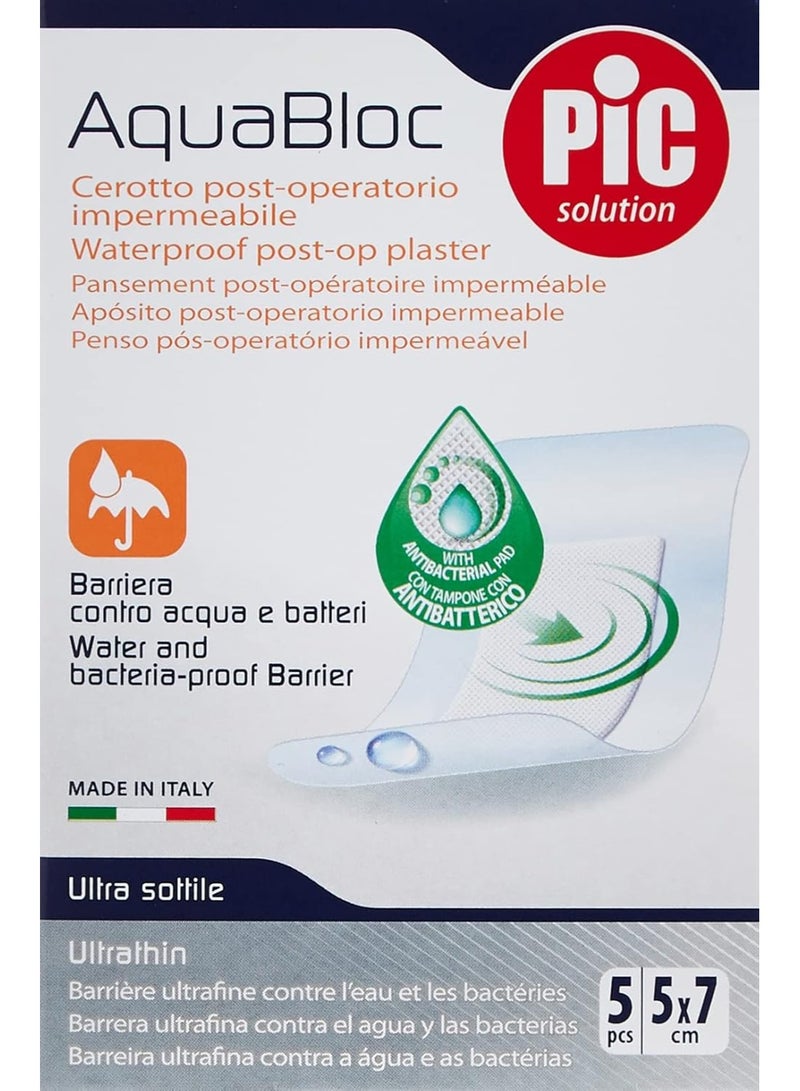 AquaBloc Waterproof Surgical Plaster 7×5 cm