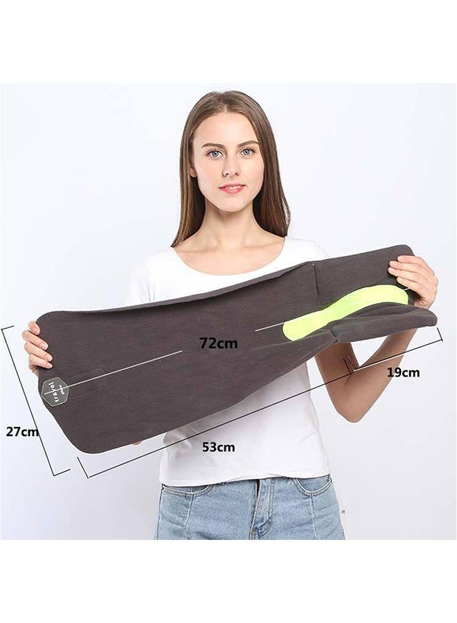 Captaintech Travel Pillow,Small Portable Head & Neck Support,Adjustable,Machine Washable,Suitable for Airplane/Car(Black) - Image 3