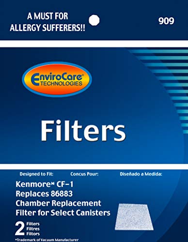 EnviroCare Premium Replacement Vacuum Cleaner Filters made to fit Kenmore Sears Progressive CF1, Progressive & Whispertone, Panasonic Vacuum Cleaners, 86883, 86880, 20-86883, 2 filters - Image 2