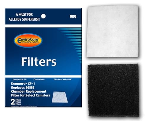 EnviroCare Premium Replacement Vacuum Cleaner Filters made to fit Kenmore Sears Progressive CF1, Progressive & Whispertone, Panasonic Vacuum Cleaners, 86883, 86880, 20-86883, 2 filters - Image 1
