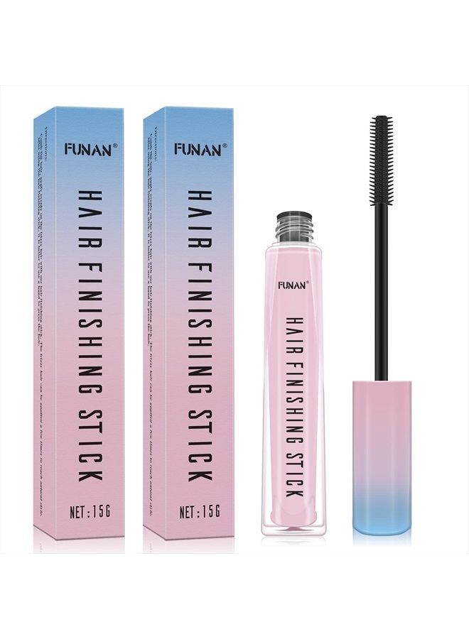 FUNAN Hair Finishing Stick 2 Pack for Small Broken Hair Cream/ Gel for Women Naturally Refreshing, Hair Wax Stick, Non-Greasy and Non-Sticky - Image 1