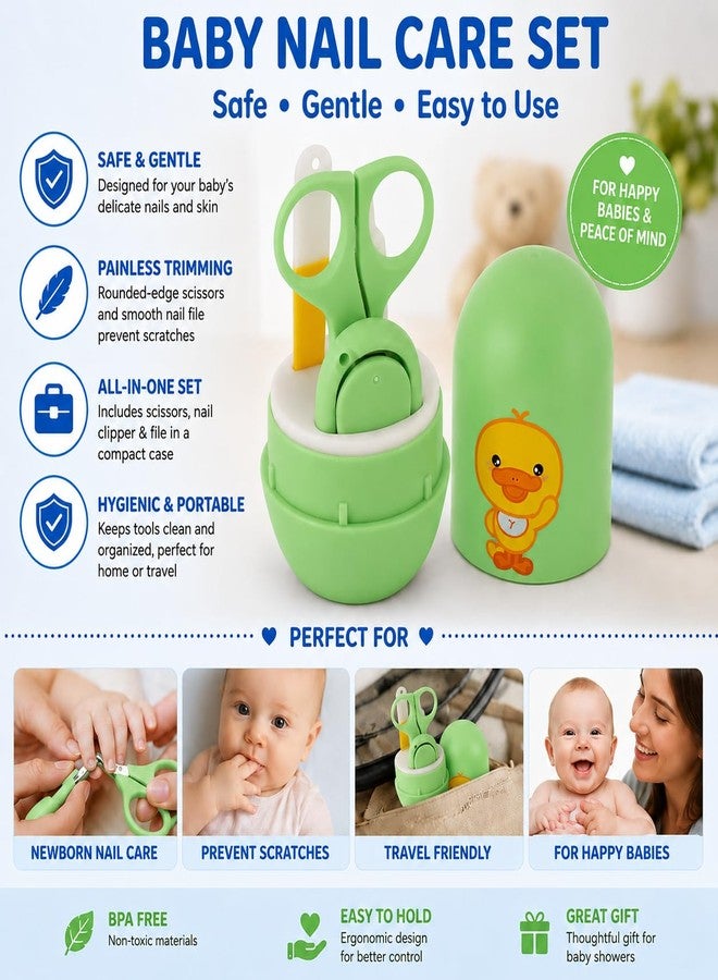 Alya The Cheeky Kidzz Baby Grooming Nail Care Kit with Cute Design Talcum Powder Puff Container & Protective Travel Case BPA Free for Babies (Design 56) - Image 2