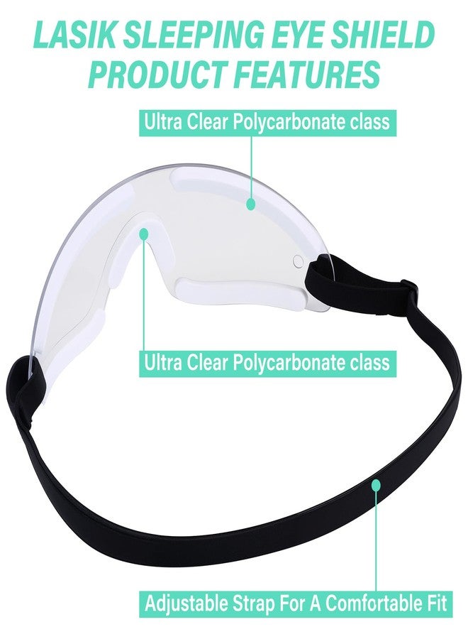 Kingdder Eye Shield Clear Eye Shield for Sleeping Protective Goggles with Adjustable Strap and Soft Padding, Sensitivity of The Eyes to Light, Storage Bag(1pcs) - Image 5